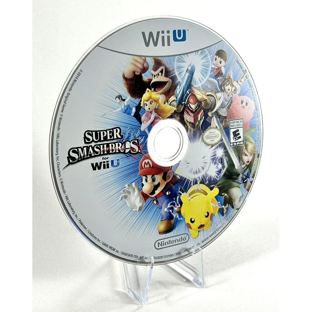 Super Smash Bros Nintendo Wii U 2014 Tested Disc Only
